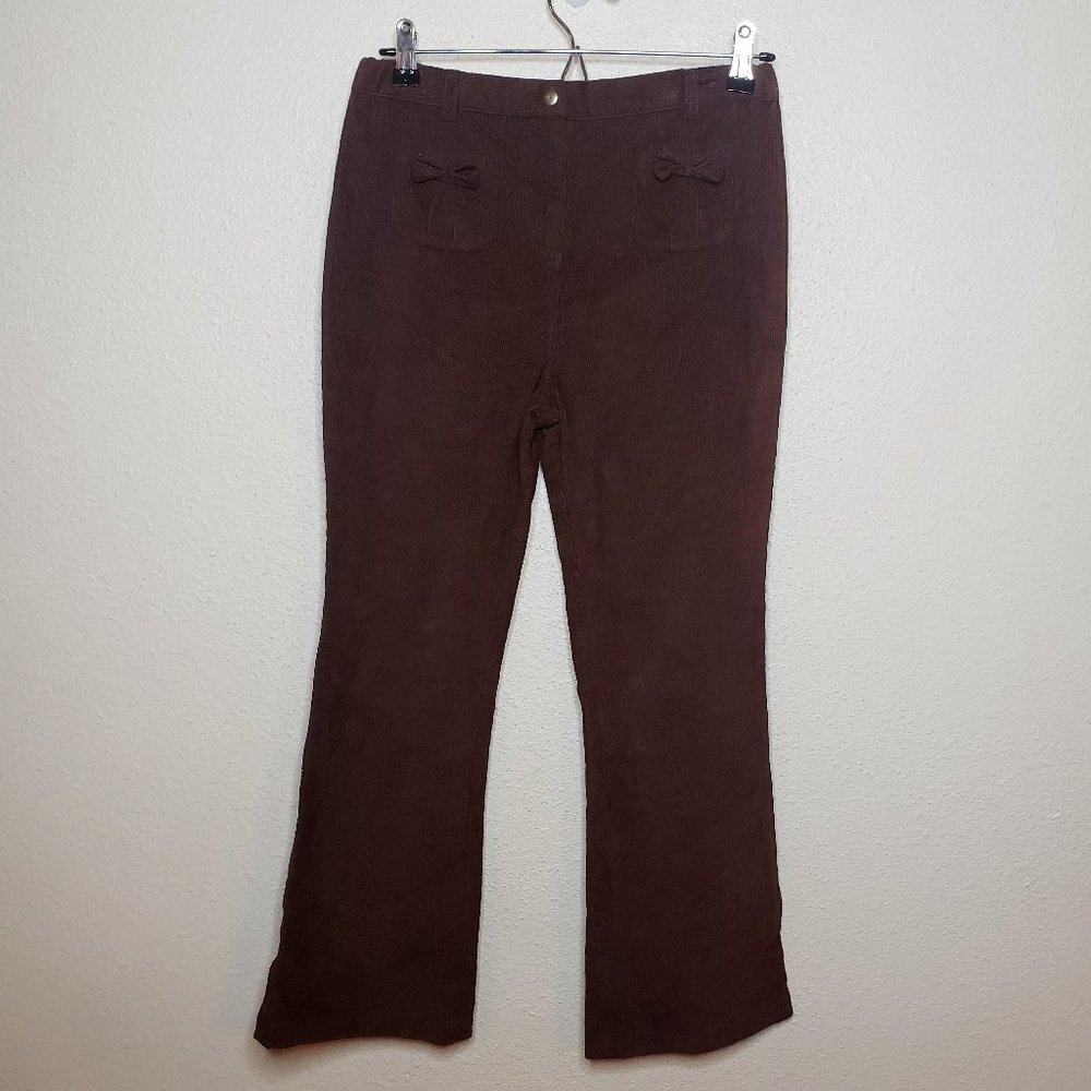 NWT CR Kids Girls Sz 10/12 Brown Corduroy Boot Cut Jeans (866)